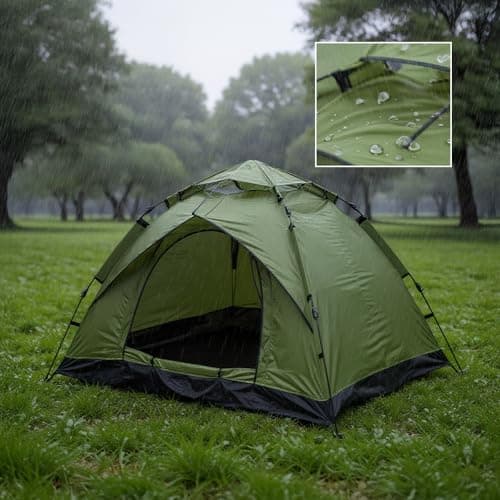 BREEZENEST 2-3 Person Instant Pop-Up Dome Tent – Waterproof & UV Protection Camping Tent for Hiking, Outdoor, Backpacking, Includes Carry Bag (Green) — view 4