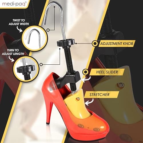 Medipaq High Heel Shoe Stretchers, Set of 2, UK 3-7 Plastic Shoe Trees — view 5