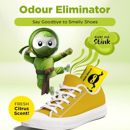 Shoe Ninja Shoe Deodorizer, Shoe Odour Eliminator, Football Boot, 2 Pack — view 2
