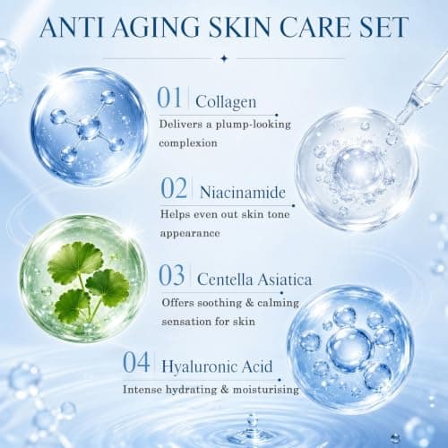 Collagen Skincare Set, Gifts for Women Skin care Set, Pamper Gifts Kits — view 6