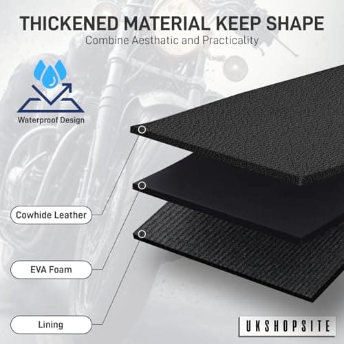 ukshopsite Motorcycle Motorbike Genuine Leather Tool Roll Saddle Bag TR1 — view 6