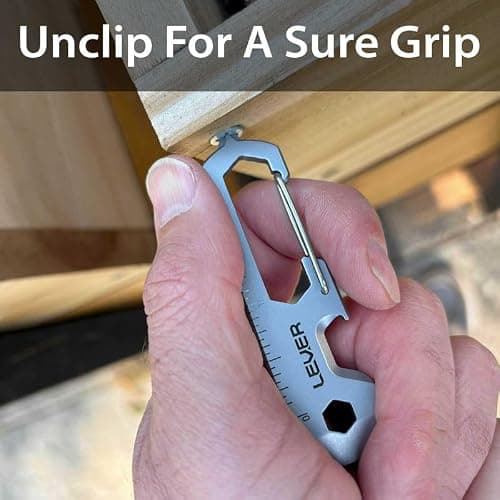 Lever Gear Clip KT - 12-in-1 Bottle Opener Keychain Multitool — view 4
