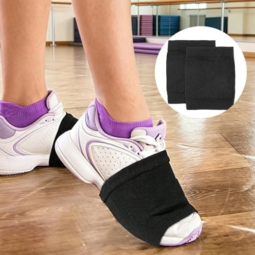 2 Pair Dance Socks Over Shoes, Anti-Slip Dancing Shoe Covers for Sneakers — view 2