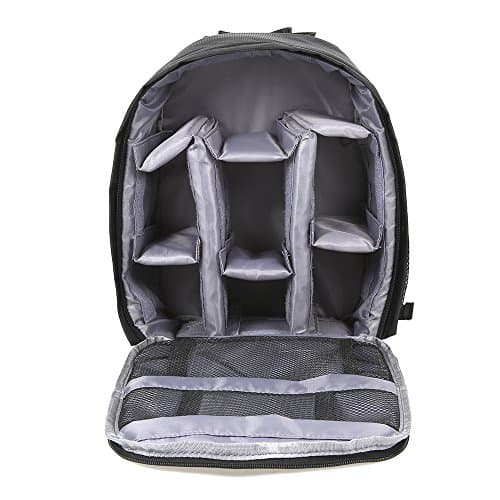 Docooler DSLR Camera Bag Backpack Waterproof Shockproof Camping Travel Rucksack for Canon Sony Photographers - Grey — view 2