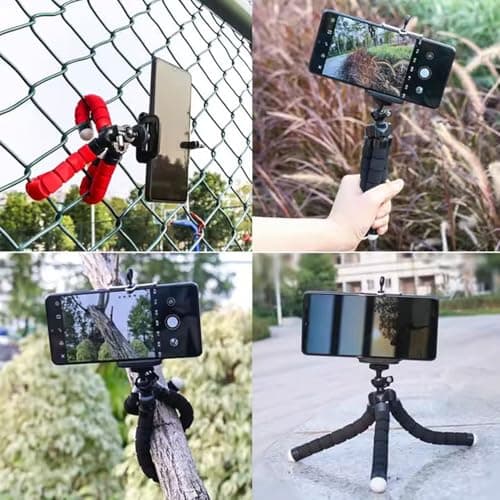 Mini Tabletop & Travel Tripods for Smartphone Phone Camera with Phone Mount 55mm-85mm Lightweight Cellphone Stand — view 6