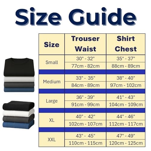 Deck and Beach Men’s 2-Pack Thermal Underwear Set – Long Sleeve Top & Long Johns, Winter Base Layers (Black, Large) — view 3