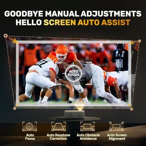 [Netflix App Available & Dolby Audio] Aurzen Eazze D1 Smart Projector — view 3