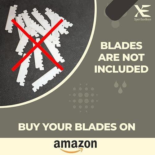 XE Barber Cut Throat Razor Kit – Single Edge Barber Shaping Tool with Wooden Handle Straight Edge Cut Throat Razor – Ideal for Beard and Moustache Shaving – Blades not Included — view 2