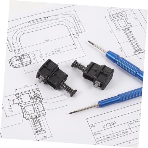 2pcs Luggage Handle Lock Buckle Clips for Suitcase Repair Black Pvc — view 5