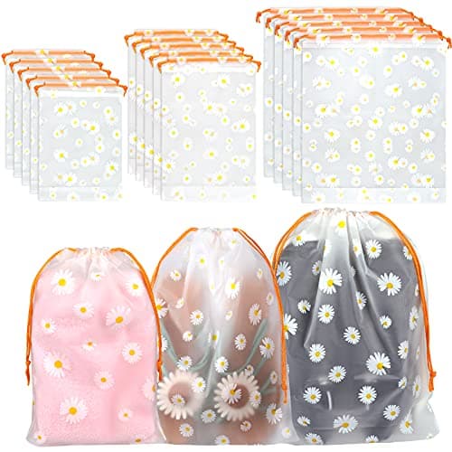 15Pcs Travel Shoe Bags, Waterproof Drawstring Storage Bags