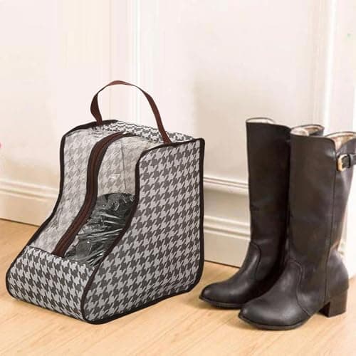Boot Storage Bags - Portable Boots Protector Bag, Dust Proof Travel Shoe Bag | Lightweight Organizer for Winter and Summer Footwear | Home Closet Stackable Boot Holder Accessory — view 3