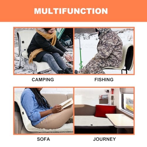 USB Heated Seat Cushion for Office Chair, 3 Heat Settings — view 3