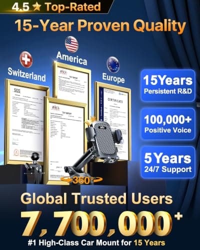 2026 Ultimate Best【True Military-Grade & Safety Cert】New Car Phone Holder — view 2