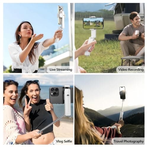 YRREATY Folding Selfie Stick Universal Phone Grip for Most Smartphones — view 3