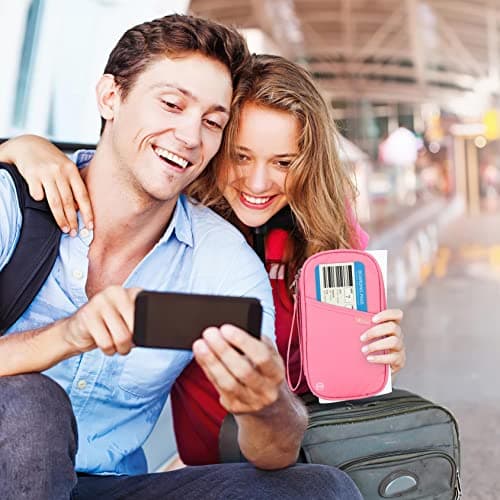 Vinsani Passport Holder Travel Wallet, RFID Blocking Document Organiser — view 4