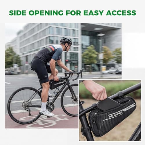 ROCKBROS Bike Triangle Frame Bag Reflective Under Top Tube Pouch — view 3