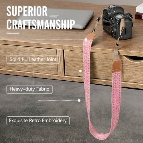 MoKo Camera Strap Compitable with Canon/Sony/Nikon/Minolta/Panasonic/DSLR — view 2
