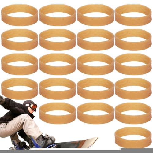 Ski Brake Retainer Bands - Durable Elastic Rubber Loops, Secure Binding Hold System | Cold Weather Tuning Accessory For Snowboarding Maintenance Transport Storage Resort Travel Backpack Gear Care