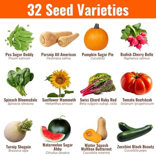 15,000 Seed 32 Vegetable Fruit Variety Garden Pack Emergency Survival Kit Mre — view 3