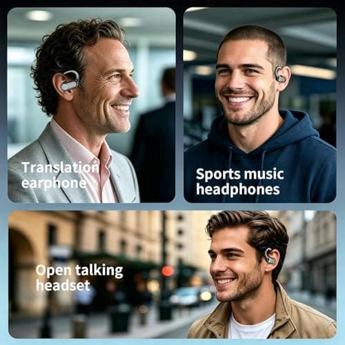 AI Translation Earbuds Real Time - 198 Language Translator Earbuds, Two-Way Language Translator Device, 6-in-1 Translating Device, Translate Ear Buds for Travel Learning with Charging Case — view 6