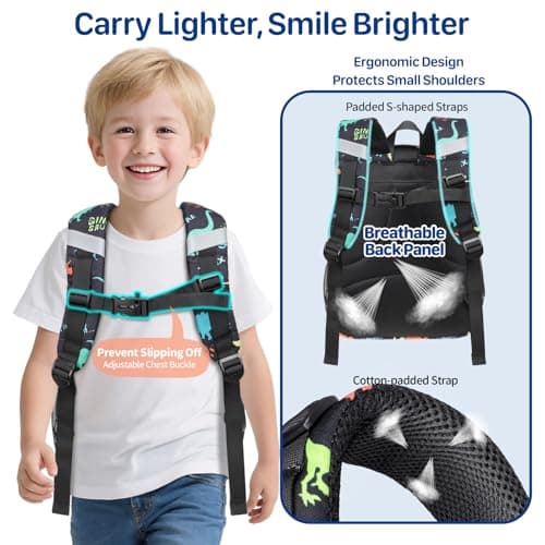 Bagseri Kids Backpack for Boys - 15L School Bag for Kids 4-8 Years — view 6