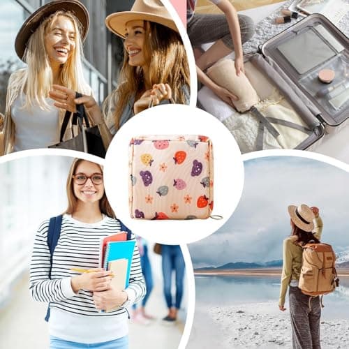 Period Pouch Portable Zipper Pouch Tampon Pad Sanitary Storage Holder — view 5