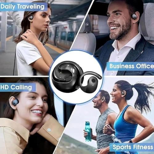 Delighteal AI Translation Earphones, AI Translation Wireless Ows Bluetooth5.4 Earphones, Translation Earbuds Real Time, Supports 146 Languages, Portable Translator Device (1 Pc Khaki) — view 5