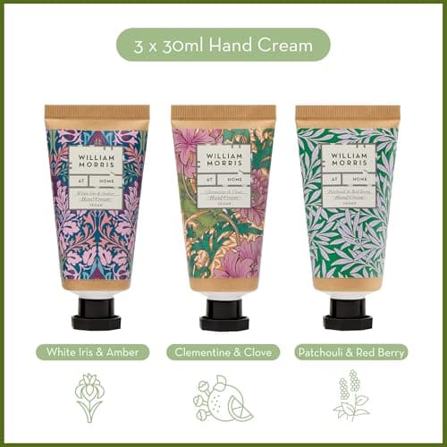 William Morris At Home Hand Creams x3 30ml, Guest Soap 50g, Velvet Pouch — view 4