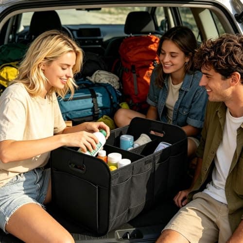 Trunk Organizer for SUV - Large Foldable Multi-Compartment — view 2
