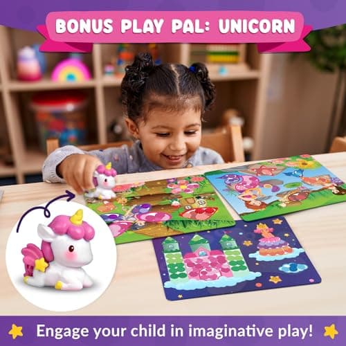 Dot Art Activity - Unicorn & Princess Sticker Kit, Toys for 3 Year Old Girl — view 5