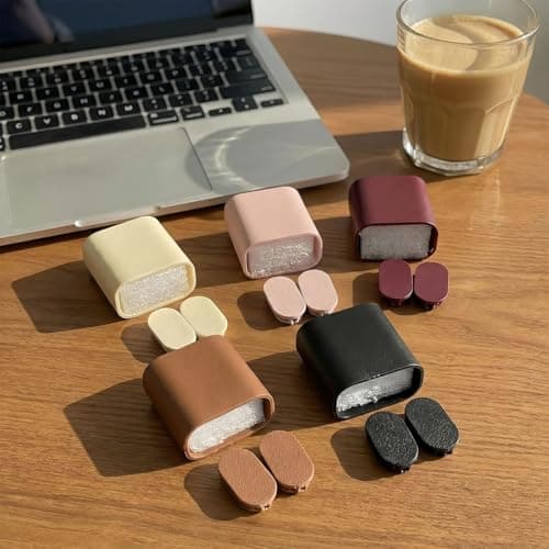 Hentenry 20W Charging Adapter Cover Set with Integrated Cable Wrap, Brown — view 3