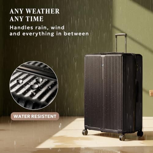 LUGG AirGlide 28 Inch Lightweight Travel Suitcase - Hard Shell Polycarbonate Protection, TSA Approved Lock, Scratch & Water Resistant, Smooth 360° Spinner Wheels & Detachable Interior (76x51x31.5cm) — view 5