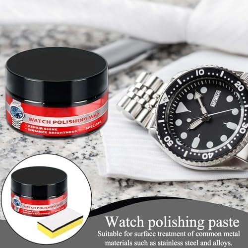 Watch Polishing Kit - Cream Compound, Multi- Scratch Repair, Strap Screen Maintenance | Effective Gloss Enhancement Feature, Precise Polishing Solution For Watches, Brass, Stainless, Resin, Rin — view 2