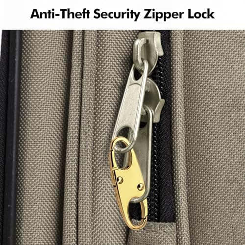Lunhoo 6 Pcs Carabiner Zipper Clips, Small Snap S Hooks, Anti-Theft Zipper Pull Locks for Travel Bag, Backpack, Luggage, Outdoor Sporting, Universal Zip Pull Replacement Repair Kits — view 2