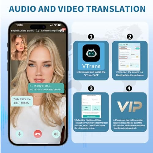 PEDNRJFT Language Translator Device,2026 Upgraded No WiFi Needed — view 6