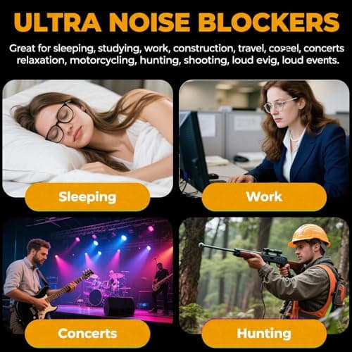 VBSYUYQ 50 Pairs Soft Foam Ear Plugs for Sleep Travel Noise Reduction — view 5