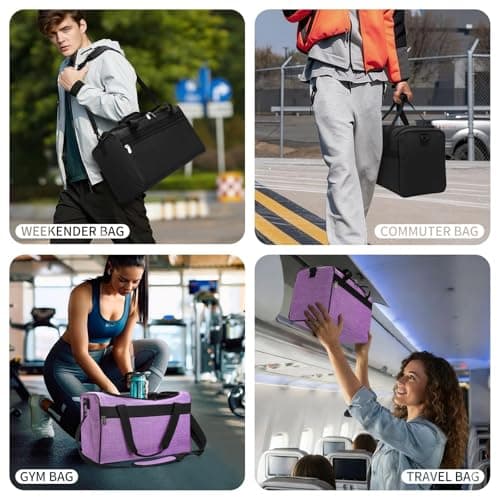 ZZY 20L Small Gym Duffle Bag with Trolley Sleeve for Women Men — view 6
