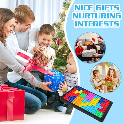 Ainiv Pop Puzzle Popper Fidget Game, Push Pop Brain Teasers Toy, Silicone Jigsaw Building Blocks Game Board, Educational Learning Puzzle and Intelligence Toys for Anxiety & Stress Relief — view 5