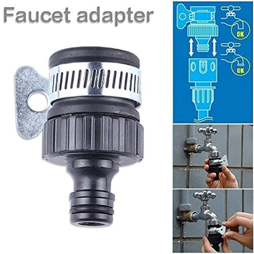 BABADU Garden Hose Pipe Connector Kit 20 Pack: Hoses Nozzle, Hose Repair Connector, Quick Connect, Y Splitter, Male Threaded Adapter, Male&Female Connectors, 2 Way Tap Fittings,Multi Faucet Connectors — view 6