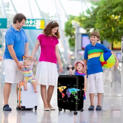 Pinsheng Travel Luggage Cover 18-32 Inch Travel Trolley Case Cover Protector Washable Suitcase Cover High Elastic Spandex (L(25-28Inch) — view 6