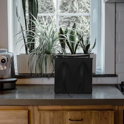Alipis Portable Insulated Grocery Bags with Zippered Top and Aluminum Lining, Thermal Insulated Bag Designed for Beer Festival Time, Foldable and Portable Reusable Grocery Tote with Epe — view 3