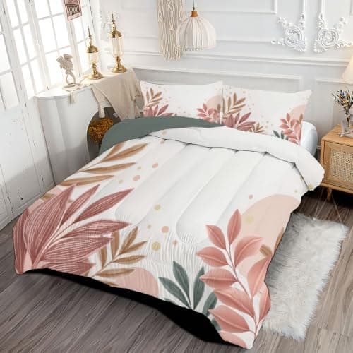 Down Duvet Set Bohemian Plants For Children Kids Boys Girls Microfiber — view 2