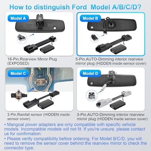 Dashcam Power Adapter Custom for Ford 5 Pin (Model B) for Mustang Mache — view 4