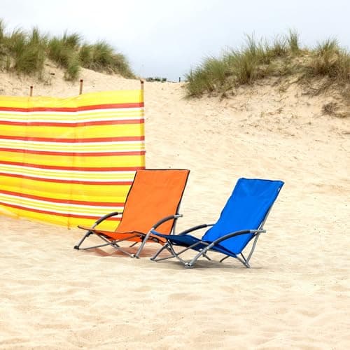 Yello Low Folding Beach Chair, Portable Camping Chair with Carry Case — view 4