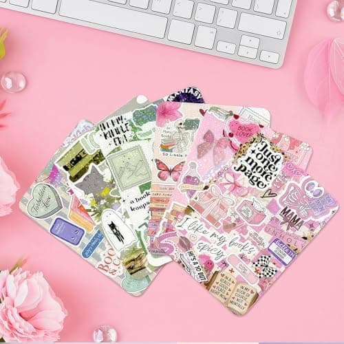 Vesavifaka 6 PCS Inserts Cardstock Paper for E-Reader, and 2 pcs Dust Plug Charms, 1 Chain Charm Set, 6.8"x4.8" Cardstock Insert Accessories for Paper White 11th-12th, Gift for Book Lover — view 4