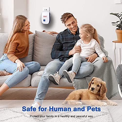 6 Pack Ultrasonic Pest Repeller, Mouse Repellent Indoor Ultrasonic Plug in, Insect Rodent Repellent for House, Pest Defense for Bugs, Mosquitoes, Roaches, Ants, Rodents, Mice, Spiders, and Cockroach — view 5