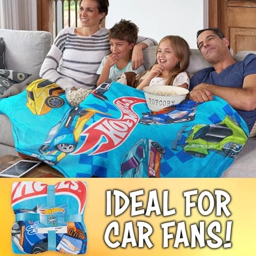 Get Trend Hot Wheels Fleece Blanket 130x150cm, Soft & Cosy Throw Blankets — view 5