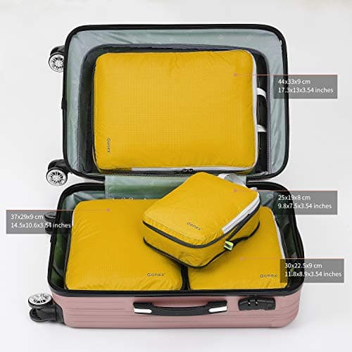 Gonex Compression Packing Cubes, 4-Piece Expandable Travel Organisers — view 3