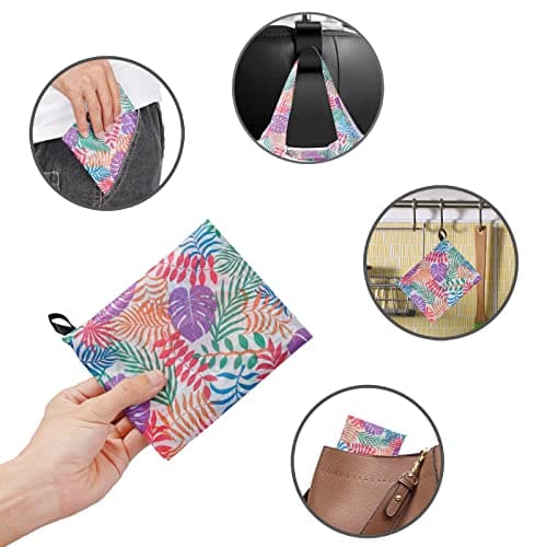 Chuboir 10pcs Large Foldable Shopping Tote Bags, Reusable Eco Grocery Tote Bags Foldable in a Pouch, Washable Grocery Shopping Bags for Daily Shopping Travel Storage — view 5