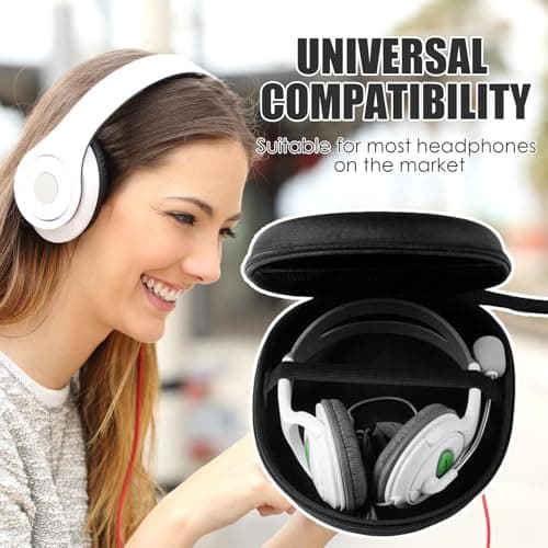 Headphone Carrying Case Lightweight Compact Headphones Storage Pouch — view 2